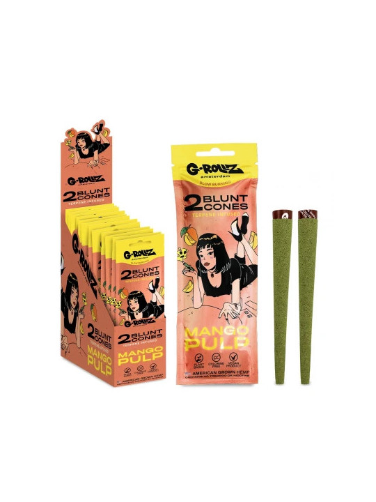 G-Rollz Blunturi pre-rulate Infuzate cu Terpene 'Mango Pulp' x2