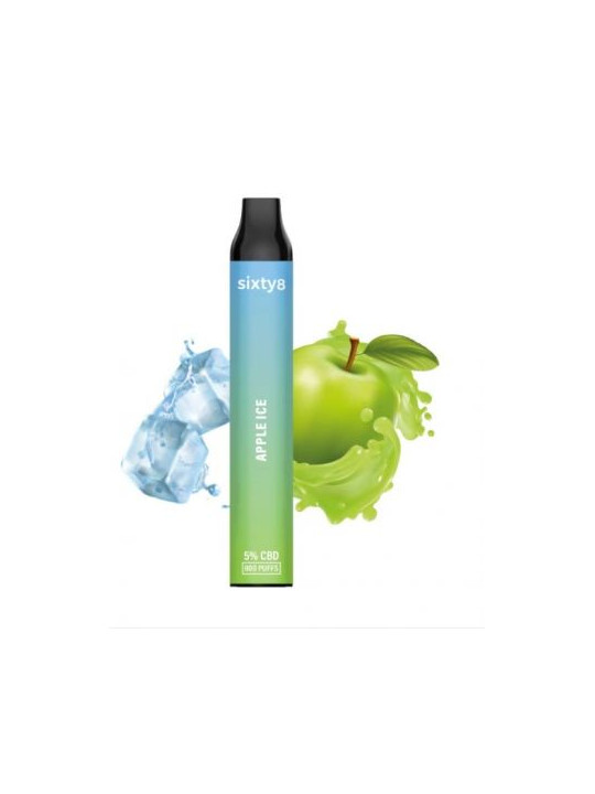 Vape Sixty8 Apple Ice 5% CBD - 800puff