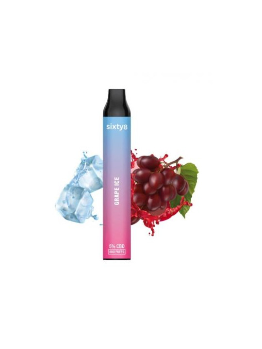 Vape Sixty8 Grape Ice 5% CBD - 800puff