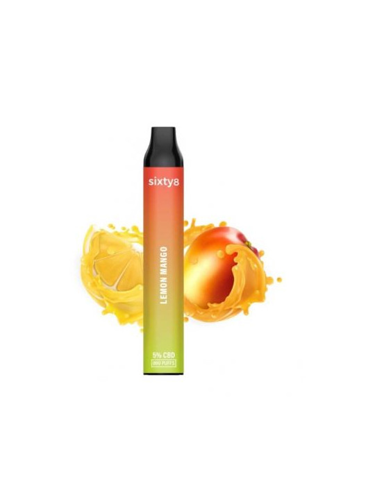 Vape Sixty8 Lemon Mango 5% CBD - 800puff