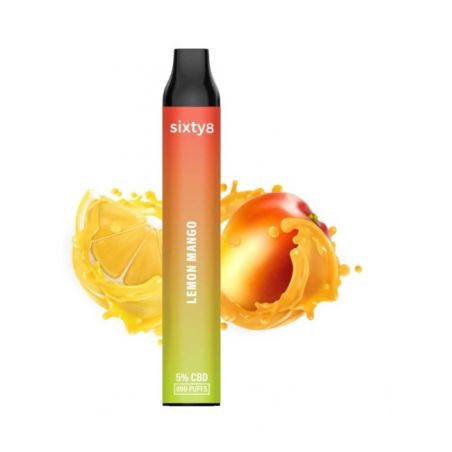 Vape Sixty8 Lemon Mango 5% CBD - 800puff