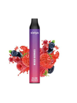 Vape Sixty8 Mixed Berries 5% CBD - 800puff