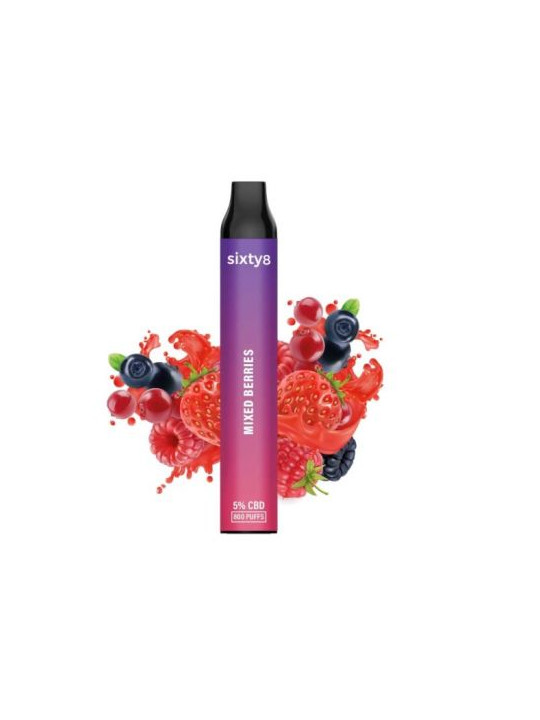 Vape Sixty8 Mixed Berries 5% CBD - 800puff