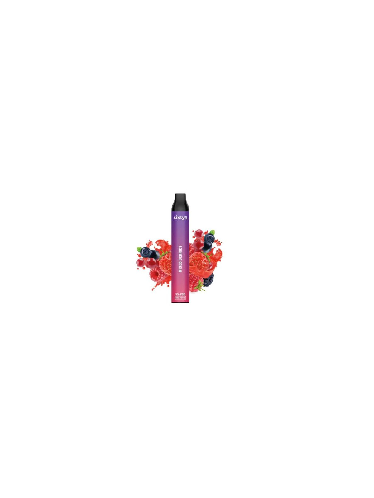 Vape Sixty8 Mixed Berries 5% CBD - 800puff