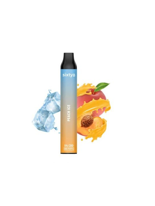 Vape Sixty8 Peach Ice 5% CBD - 800puff