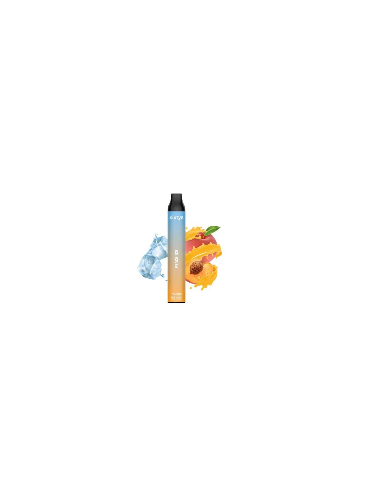 Vape Sixty8 Peach Ice 5% CBD - 800puff