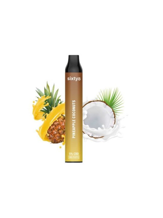 Vape Sixty8 Pineapple Coconut 5% CBD - 800puff