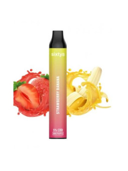 Vape Sixty8 Strawberry Banana 5% CBD - 800puff