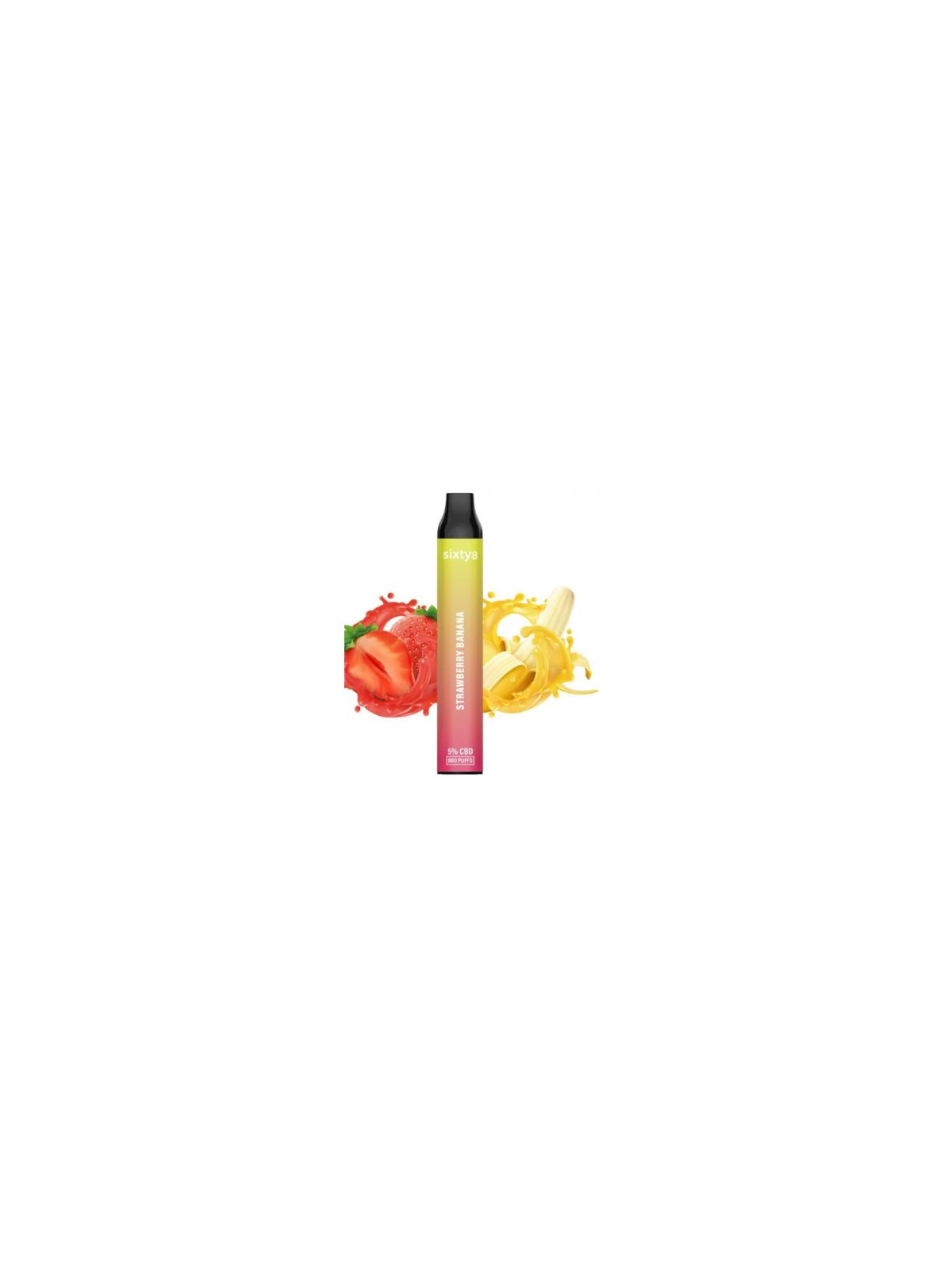 Vape Sixty8 Strawberry Banana 5% CBD - 800puff