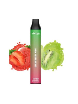 Vape Sixty8 Strawberry - Kiwi 5%CBD - 800puff