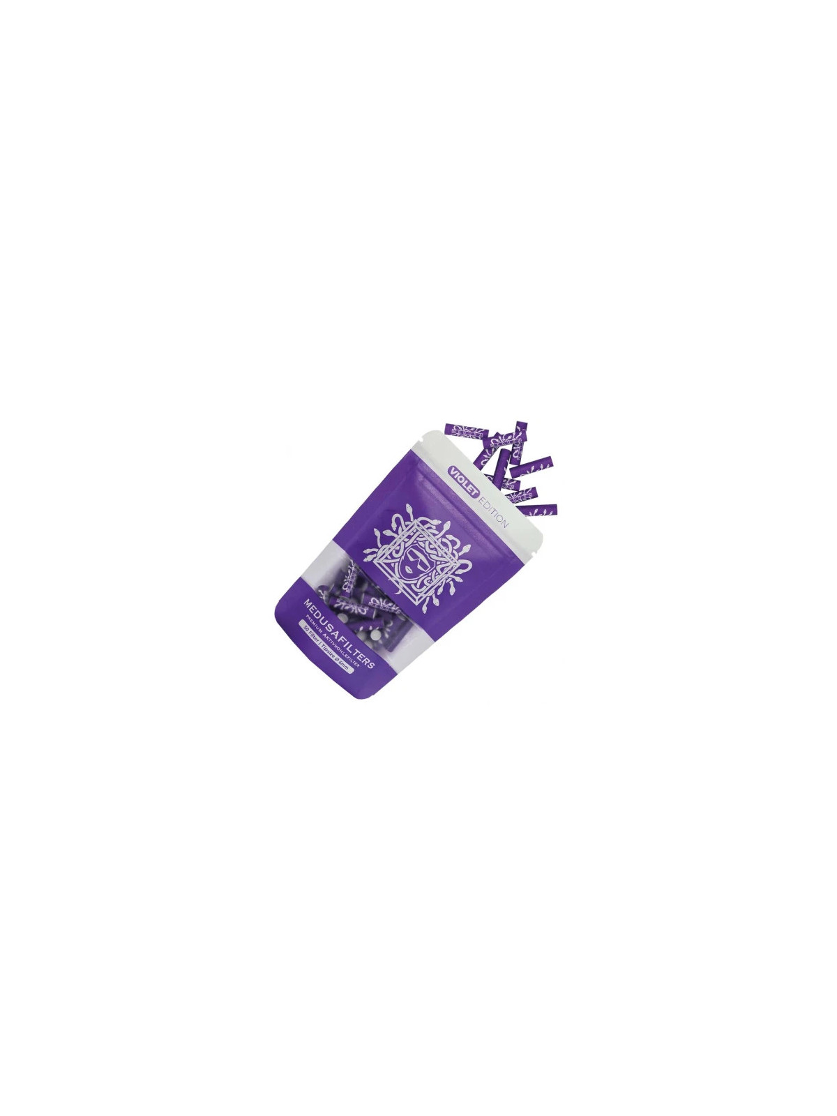 Filtre Slim Carbon Activ + Celuloza Medusa Violet ø6mm x50buc