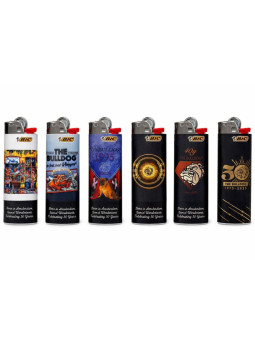 The Bulldog Bic 50th Anniversary Lighter Set - Limited Edition (6pcs/display)