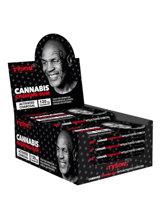 Tyson 2.0 Cannabis Chewing Gum with Cannabis Oil THC Free
