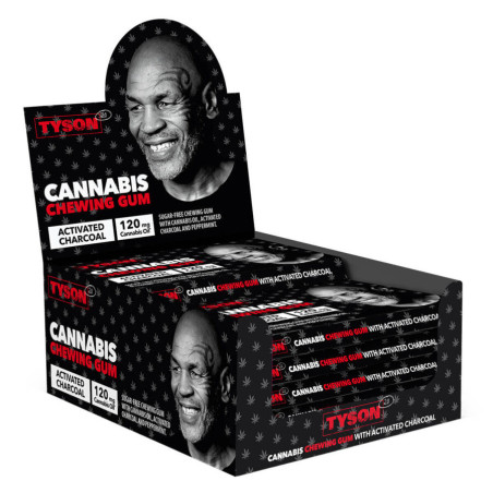 Tyson 2.0 Cannabis Chewing Gum with Cannabis Oil THC Free