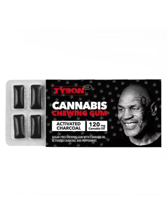 Tyson 2.0 Cannabis Chewing Gum with Cannabis Oil THC Free