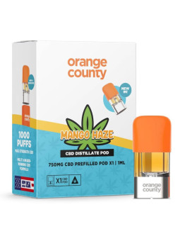 Orange County CBD Prefilled Pod 750mg CBD - Mango Haze