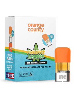 Orange County CBD Prefilled Pod 750mg CBD - Pineapple Express