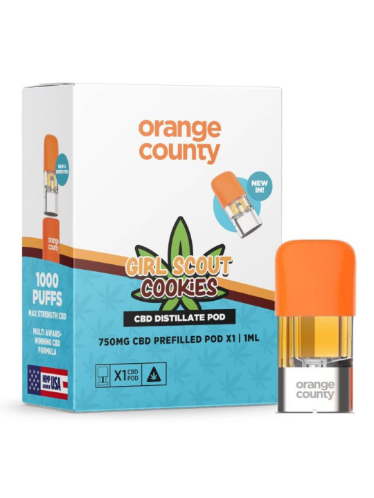 Orange County CBD Prefilled Pod 750mg CBD - Girl Scout Cookies