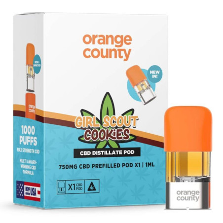 Orange County CBD Prefilled Pod 750mg CBD - Girl Scout Cookies