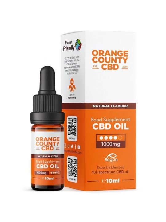 Orange County CBD Oil Natural - 1000mg CBD (10ml)
