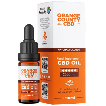 Orange County CBD Oil Natural - 2000mg CBD (10ml)