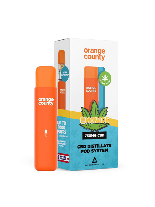 Orange County CBD Vape Pen 750mg CBD - Lemonade