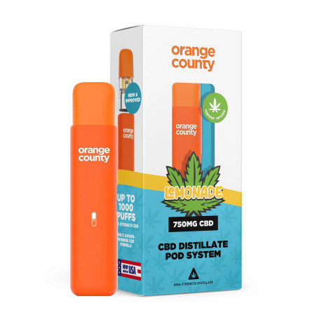 Orange County CBD Vape Pen 750mg CBD - Lemonade
