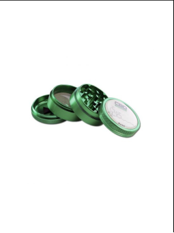 'Black Leaf' Grinder 4-parts 'THC'    Ø 50mm H 40mm