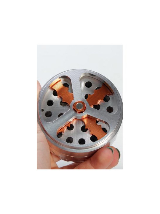 Grinder 'Propeller' Silver - 4Part Ø-62mm