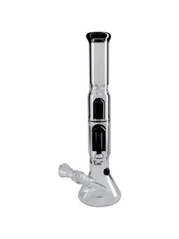 Bong 'Black Leaf' Percolater Black cu Gheata H-380mm