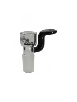 Premium 'Blaze Glass' Glass Bowl Sieve Knob black