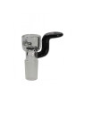 Premium 'Blaze Glass' Glass Bowl Sieve Knob black